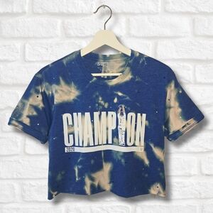 Los Angeles Dodgers Crop Top W/Rhinestones